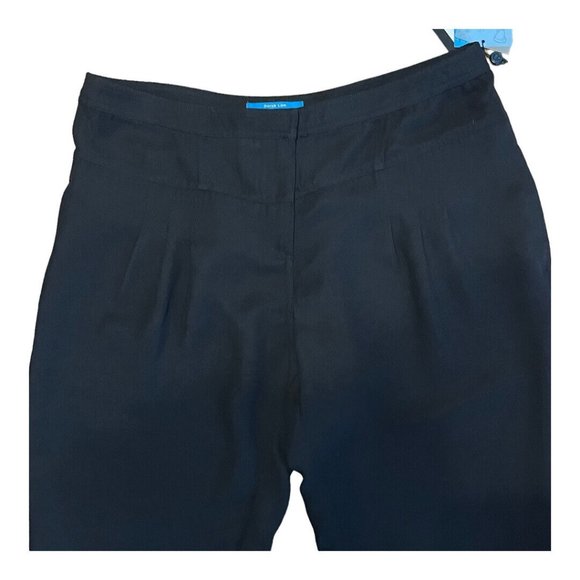 Derek Lam Design Nation Rio de Janiero Crepe Dress Pants 14 Black Career NEW - Picture 3 of 9